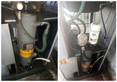 常规空压机保养解决阿特拉斯空压机漏油故障
